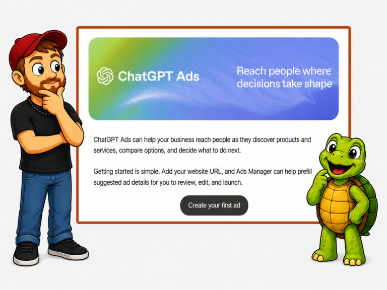 Mike and Sheldon study an email invitation to create a ChatGPT ad.