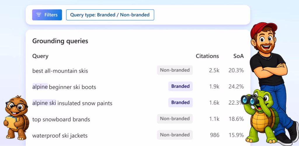 Microsoft Clarity with brand and non-branded queries in Microsoft Advertising