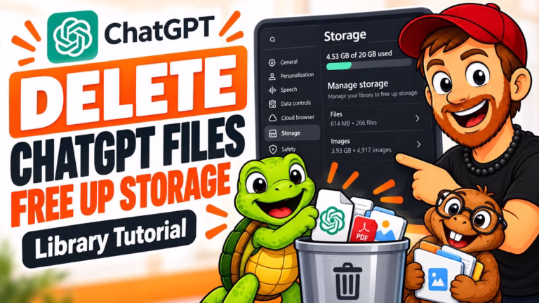 Mike, Sheldon and Tater Tot showing how to delete ChatGPT library files.
