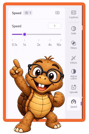 Kittl AI video tutorial- How to adjust speed in Clipchamp